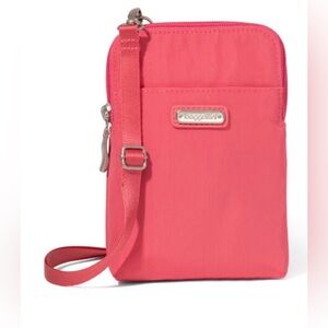 Baggallini Take Two RFID Bryant Crossbody in flamingo